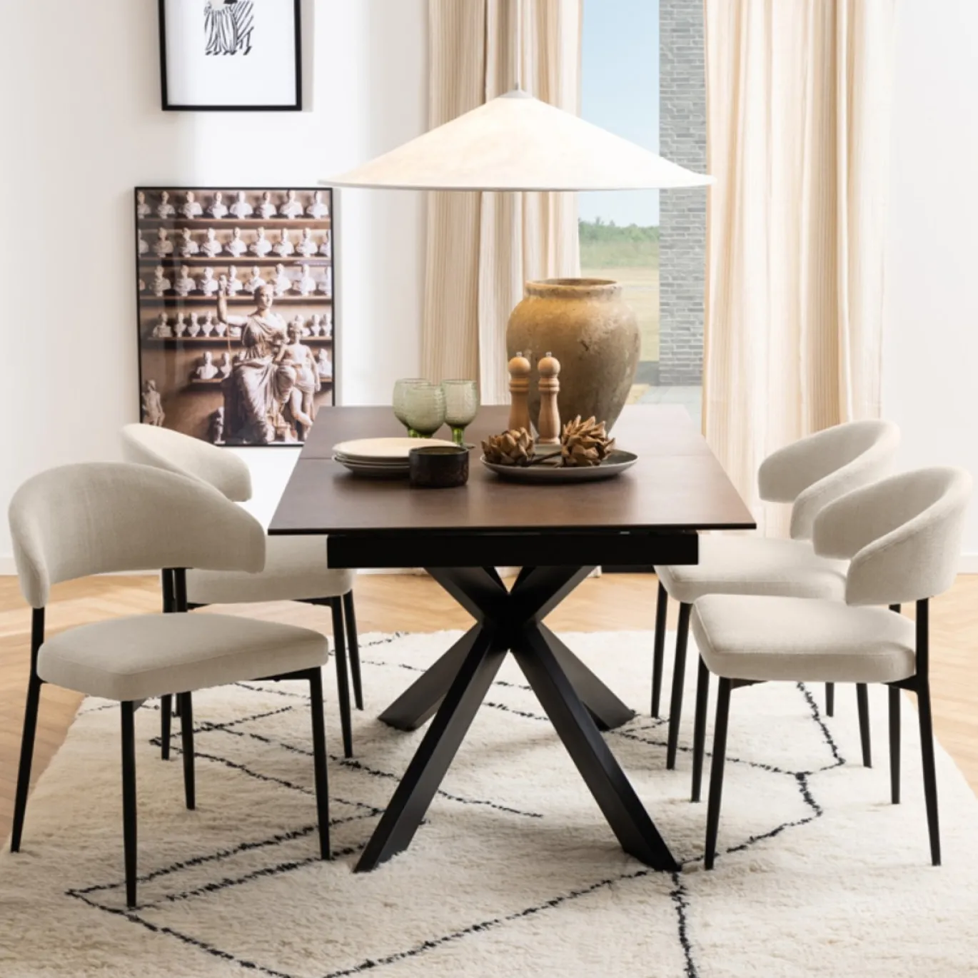 Eetkamerstoel Catania Beige - Giga Living