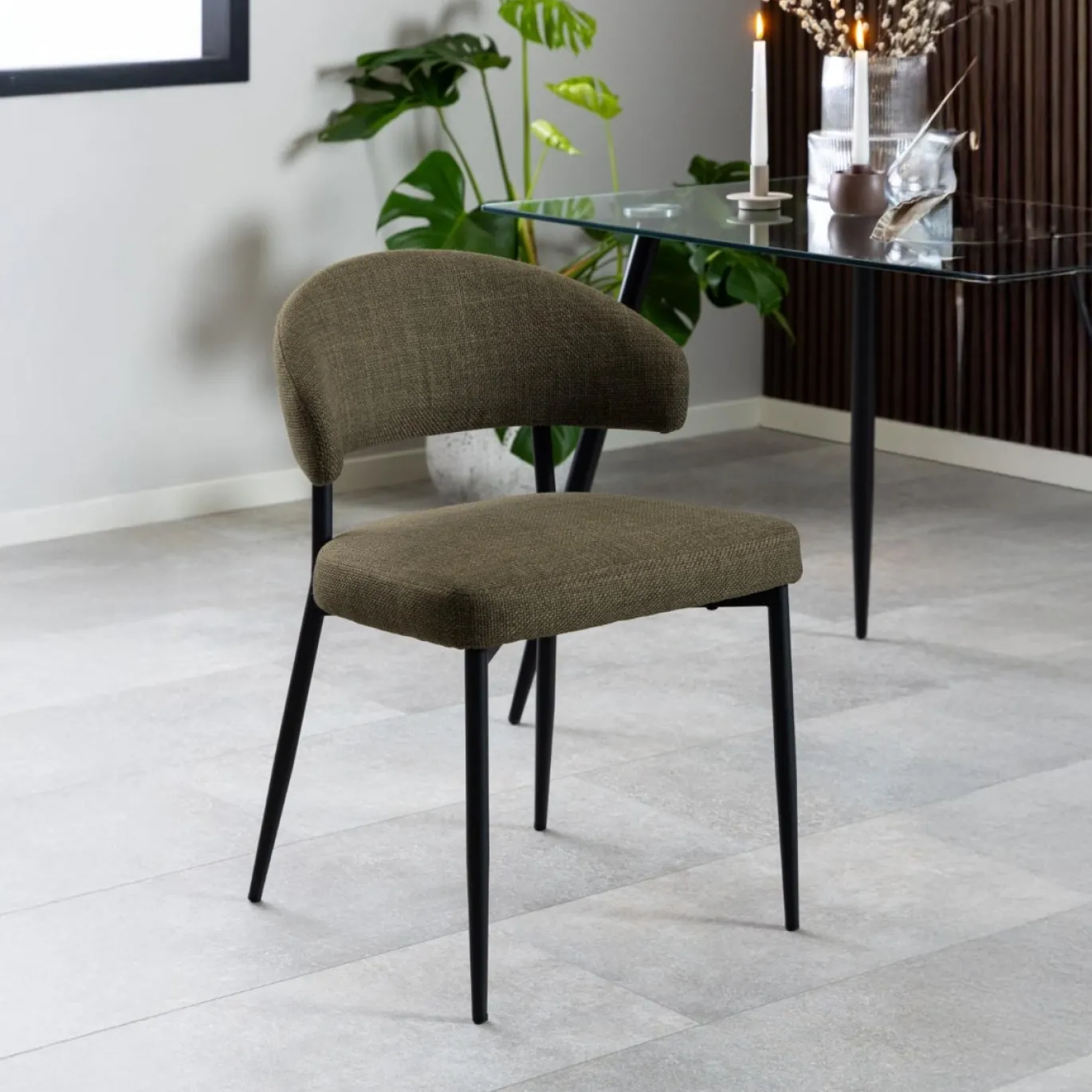 Eetkamerstoel Catania Groen - Giga Living