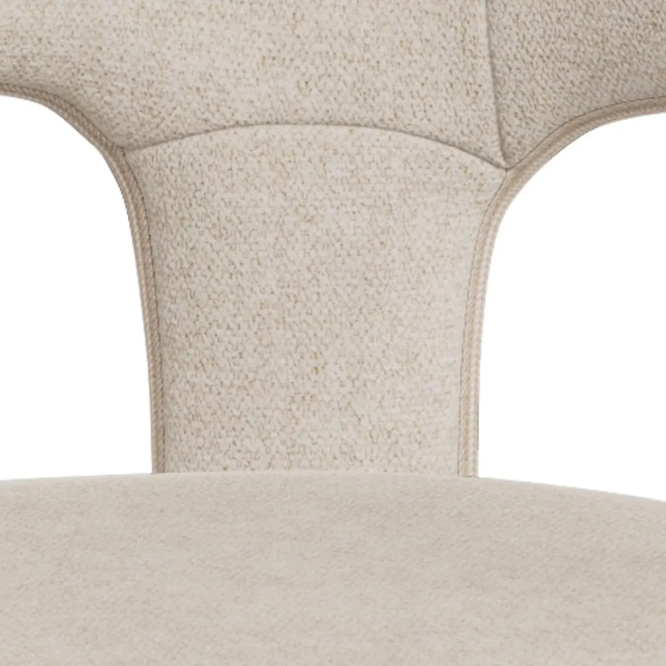 Eetkamerstoel Cole Met Armleuning Apia Beige - Giga Living