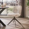 Eetkamerstoel Comfort Draaibaar Set van 2 Alura Zand/Bruin - Giga Meubel