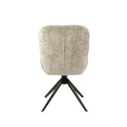 Eetkamerstoel Comfort Draaibaar Set van 2 Alura Zand/Bruin - Giga Meubel