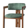 Eetkamerstoel Cozy Groen/Walnoot