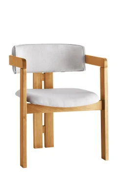 Eetkamerstoel Cozy Linnen Crème/Naturel