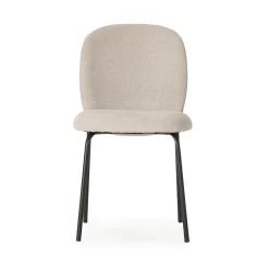 Eetkamerstoel Daia Beige/zwart - Giga Meubel