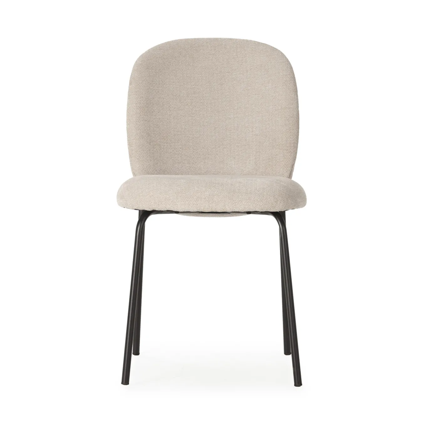 Eetkamerstoel Daia Beige/zwart - Giga Meubel