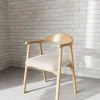 Eetkamerstoel Dax Met Armleuning Apia Beige Set van 2 - Giga Living