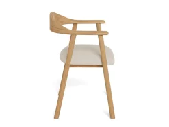 Eetkamerstoel Dax Met Armleuning Apia Beige Set van 2 - Giga Living
