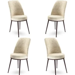 Eetkamerstoel Dexa Crème Set van 4