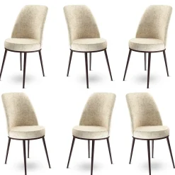 Eetkamerstoel Dexa Crème Set van 6