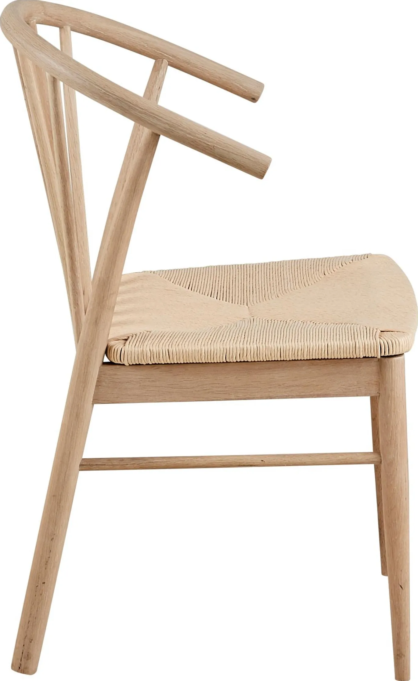 Eetkamerstoel Dolen Met Armleuning Paper Plaits Off White/Naturel - Giga Living