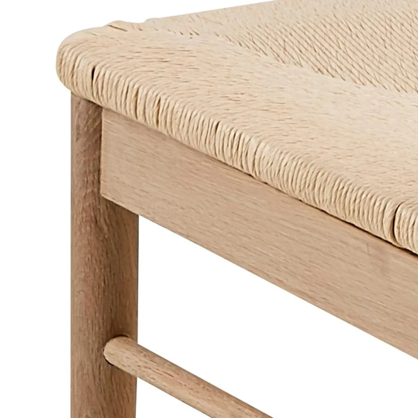 Eetkamerstoel Dolen Met Armleuning Paper Plaits Off White/Naturel - Giga Living
