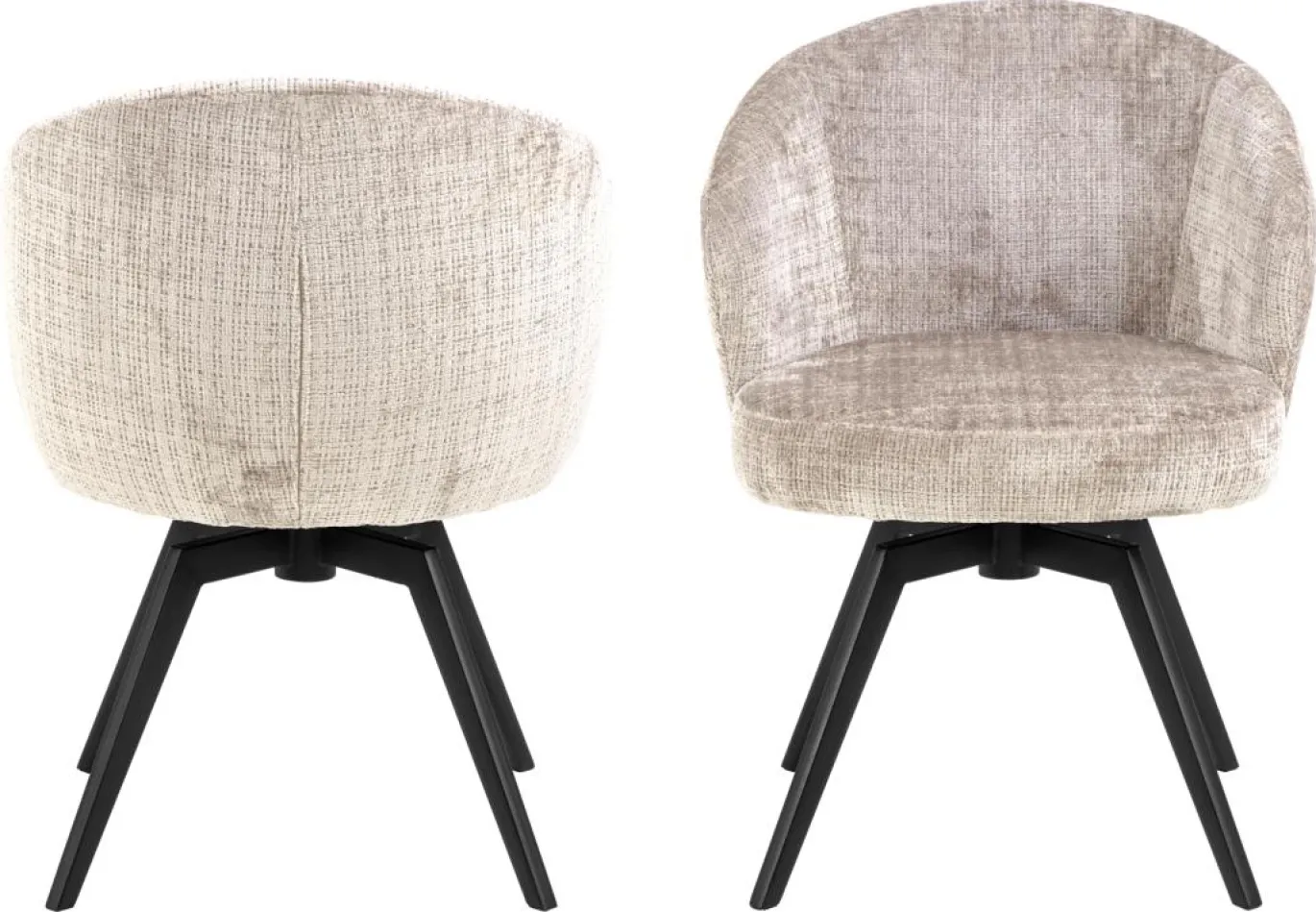 Eetkamerstoel Durin Met Armleuning Beige Juto - Giga Living