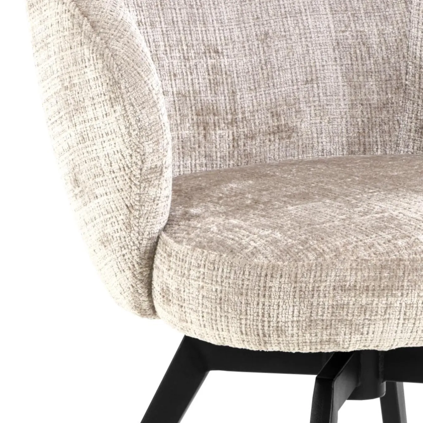 Eetkamerstoel Durin Met Armleuning Beige Juto - Giga Living