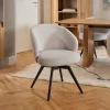 Eetkamerstoel Durin met Armleuning Beige - Giga Living