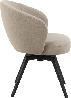 Eetkamerstoel Durin met Armleuning Beige - Giga Living