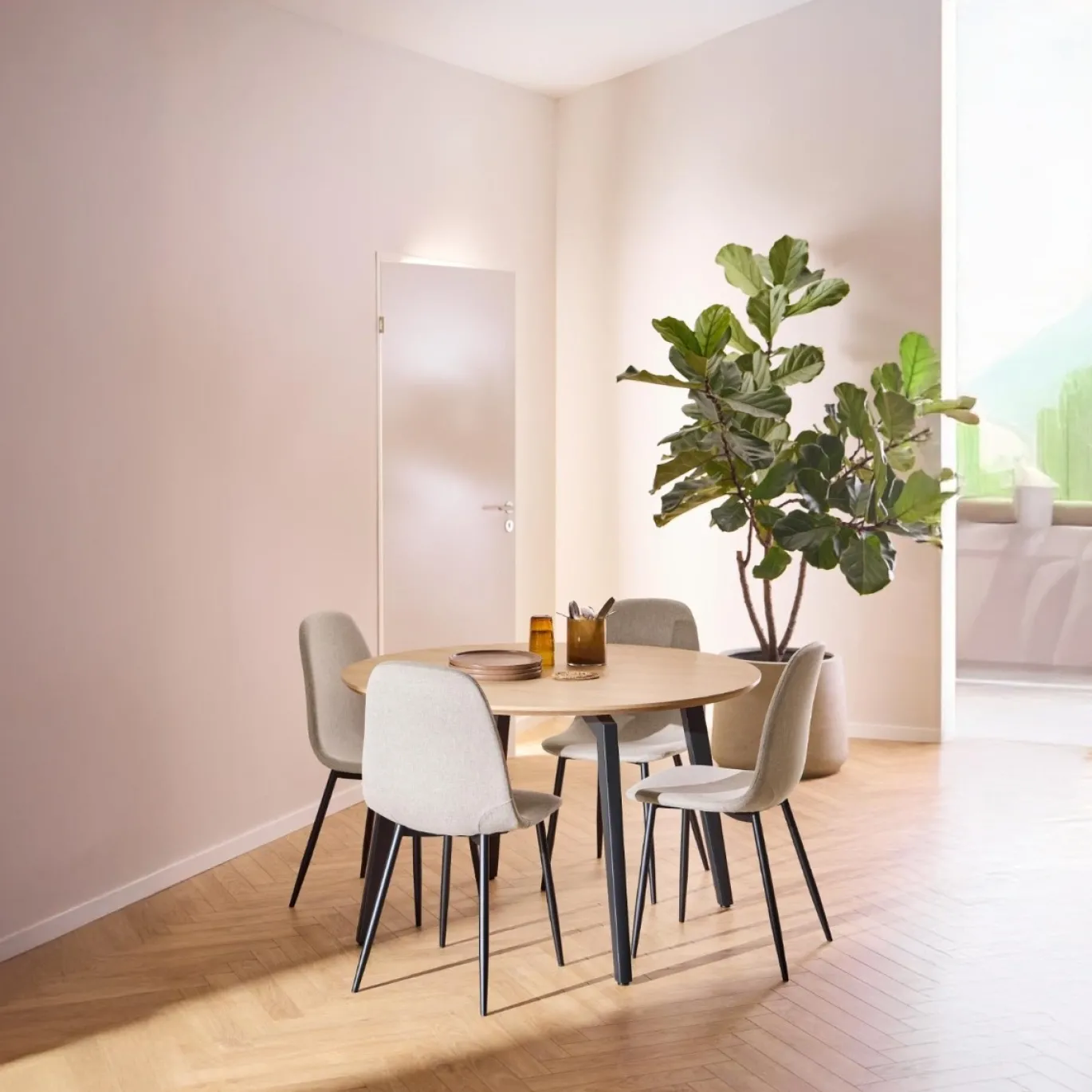 Eetkamerstoel Duvra Beige Nesia - Giga Living