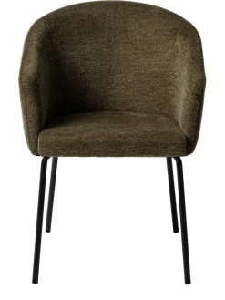 Eetkamerstoel Easton Olive Groen Fabric - Giga Living
