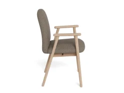 Eetkamerstoel Ellen Met Armleuning Cona Taupe Set van 2 - Giga Living