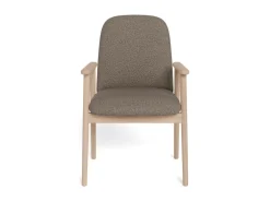 Eetkamerstoel Ellen Met Armleuning Cona Taupe Set van 2 - Giga Living