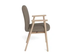 Eetkamerstoel Ellen Met Armleuning Cona Taupe Set van 2 - Giga Living