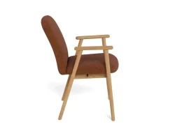 Eetkamerstoel Ellen Met Armleuning Basel Terracotta Set van 2 - Giga Living