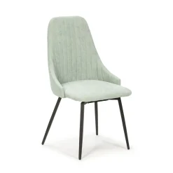 Eetkamerstoel Elma Draaibaar Turquoise / Zwart - Giga Meubel
