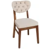 Eetkamerstoel Elma Velvet Beige Set van 2
