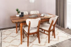 Eetkamerstoel Elma Velvet Beige Set van 2