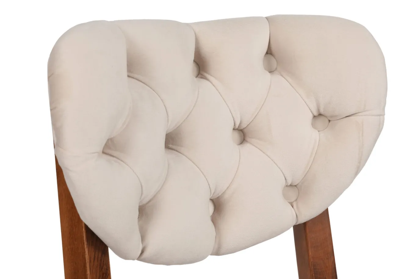 Eetkamerstoel Elma Velvet Beige Set van 2