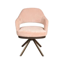 Eetkamerstoel Firenze Be Cotton Rosewood Venus Draaibaar Anodic
