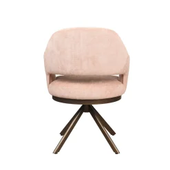 Eetkamerstoel Firenze Be Cotton Rosewood Venus Draaibaar Anodic