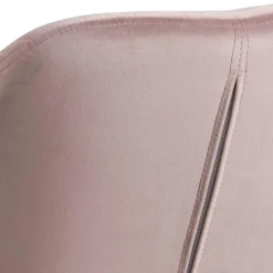 Eetkamerstoel Fiska Met Armleuning Dusty Rose/naturel - Giga Living