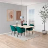 Eetkamerstoel Fiska Met Armleuning Bottle Groen - Giga Living