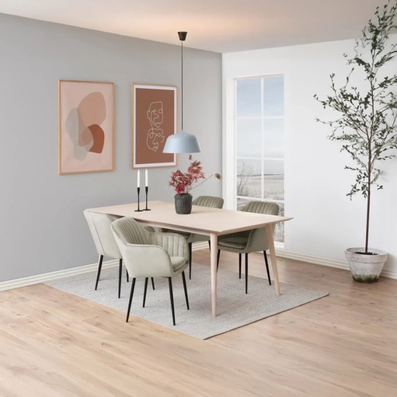 Eetkamerstoel Fiska Met Armleuning Zand - Giga Living