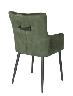Eetkamerstoel Gernot Vintage Velvet Groen - Giga Meubel