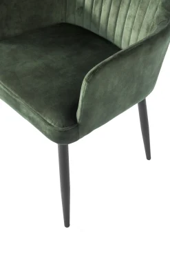 Eetkamerstoel Gernot Vintage Velvet Groen - Giga Meubel