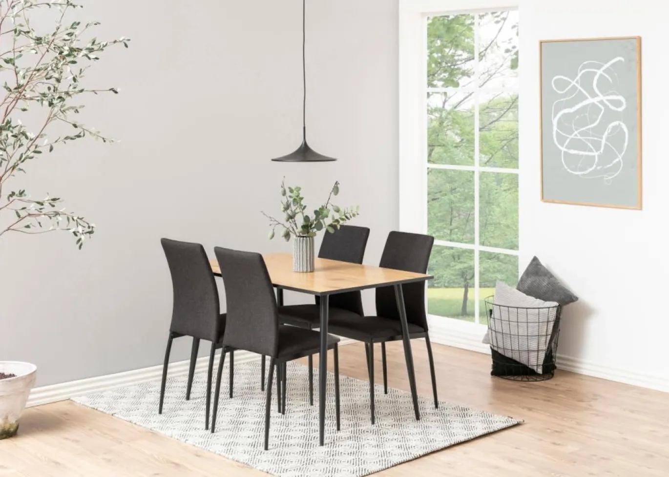Eetkamerstoel Grondal Grijs Sawana - Giga Living