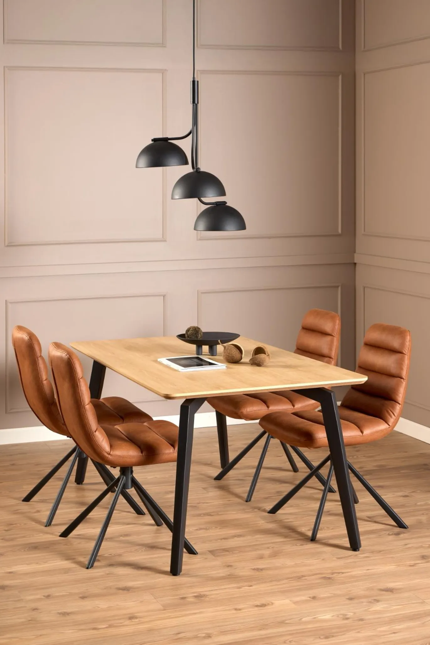 Eetkamerstoel Gwen Kentucky Brandy Set van 2 - Giga Living