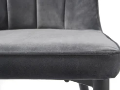 Eetkamerstoel Hudson Grijs Velvet - Giga Living