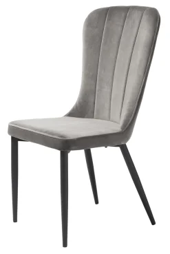 Eetkamerstoel Hudson Grijs Velvet - Giga Living