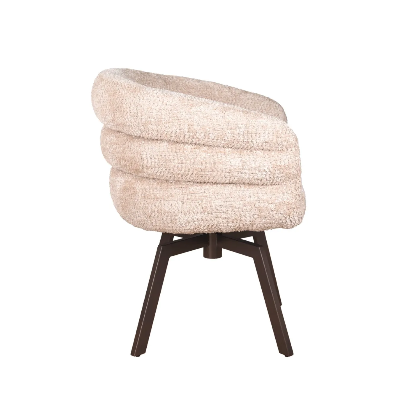 Eetkamerstoel Imola Be Lovely Beige Mars Draaibaar Anodic