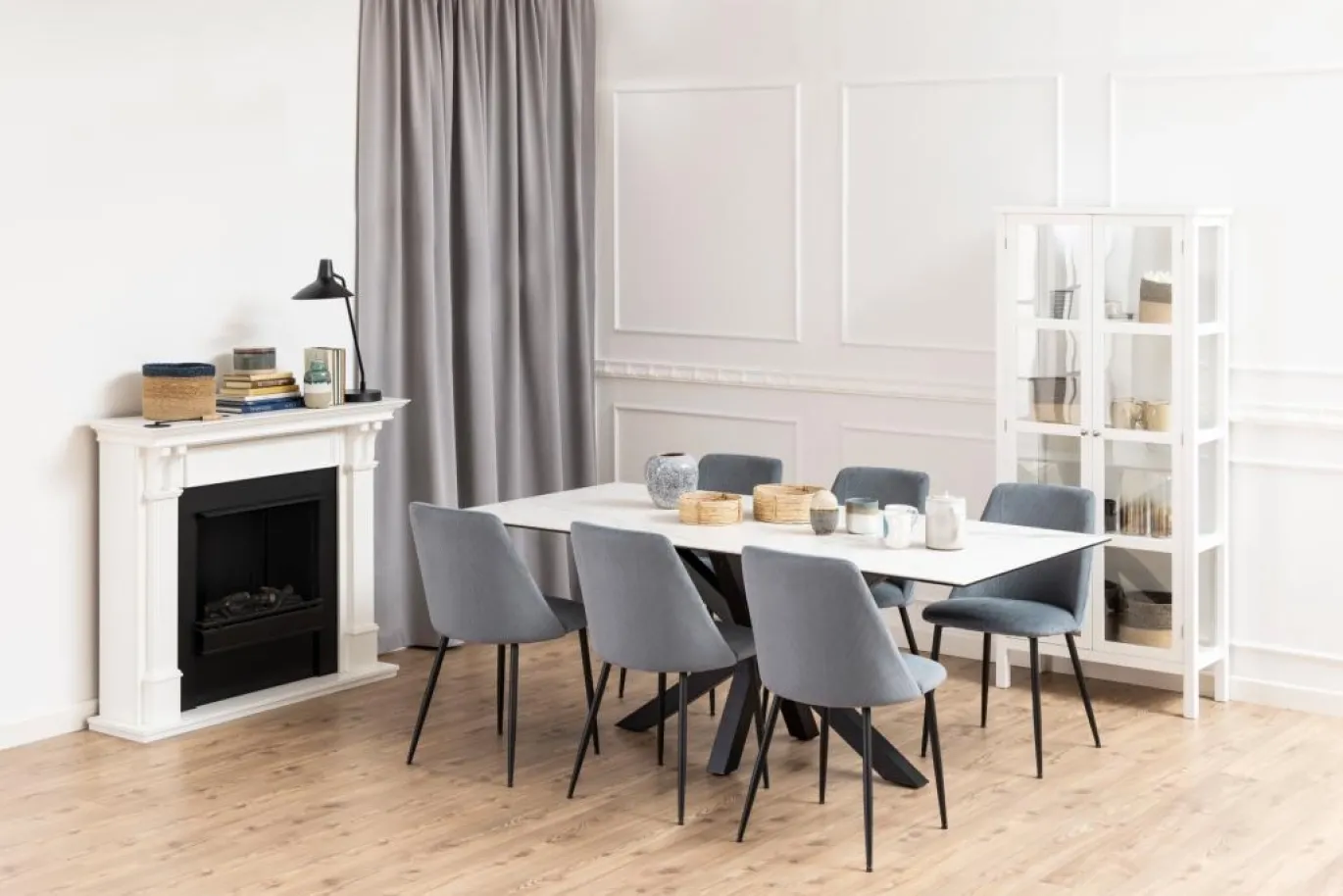 Eetkamerstoel Ingel Grijs Loyd - Giga Living