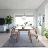 Eetkamerstoel Irenka Met Armleuning Paper Plaits Off White - Giga Living