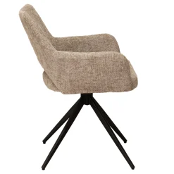 Eetkamerstoel Josh Beige Draaibaar - Giga Meubel