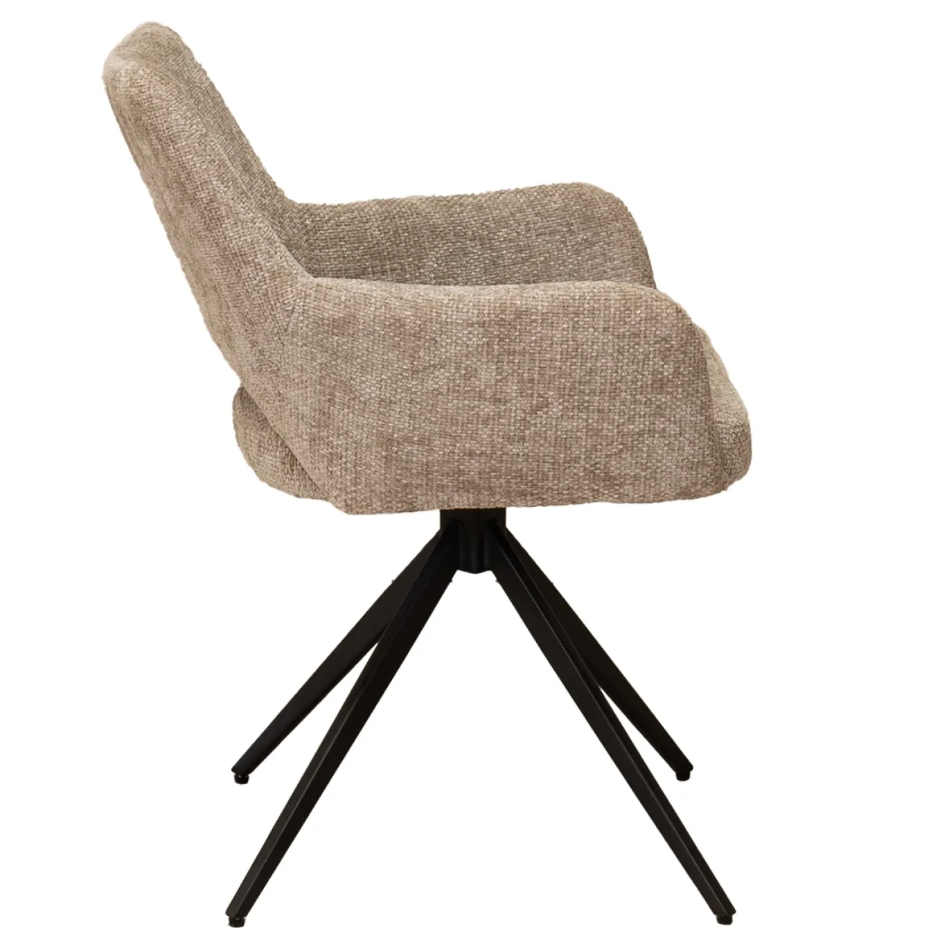 Eetkamerstoel Josh Beige Draaibaar - Giga Meubel
