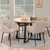 Eetkamerstoel Kelvin Met Armleuning Beige - Giga Living