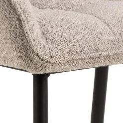 Eetkamerstoel Kelvin Met Armleuning Beige - Giga Living
