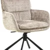 Eetkamerstoel Kieran Met Armleuning Juto Beige Set van 2 - Giga Living
