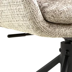 Eetkamerstoel Kieran Met Armleuning Juto Beige Set van 2 - Giga Living