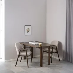 Eetkamerstoel Leonie Met Armleuning Beige Monza - Giga Living